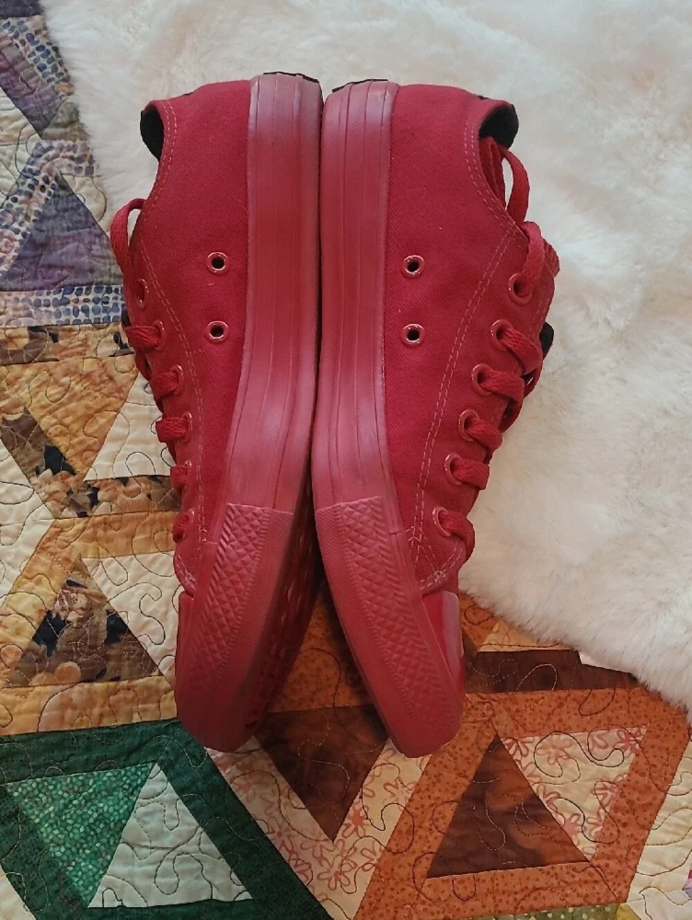 Converse OPI Collab All Red Low Top Canvas Sneakers